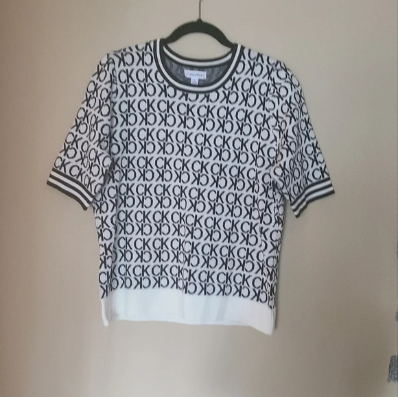 Calvin Klein Women's Jumper short sleeve sz.L - Picture 1 of 11